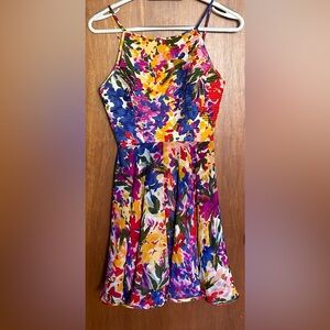 Vibrant Floral Designer Dress
